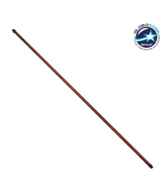 Σωλήνας Φωτιστικού με Εξωτερικά Πάσα Καφέ Σκουριά Φ10mm & Μήκος 700mm GloboStar 90853